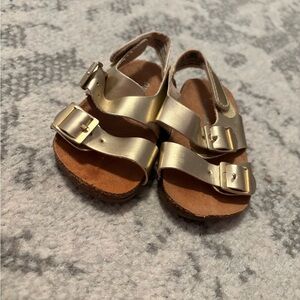 Old Navy Gold Sandals with Metallic Straps